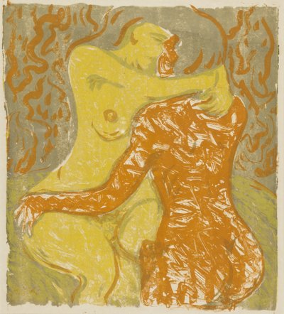 Kärleksscenen, 1908 av Ernst Ludwig Kirchner