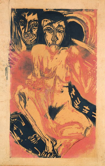 Melankolisk flicka av Ernst Ludwig Kirchner