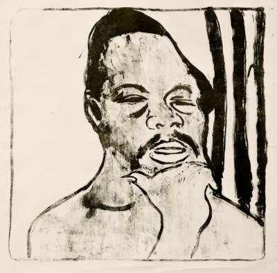 Negerkopf av Ernst Ludwig Kirchner