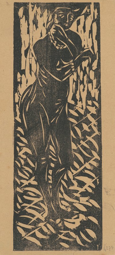 Naken med smycken av Ernst Ludwig Kirchner