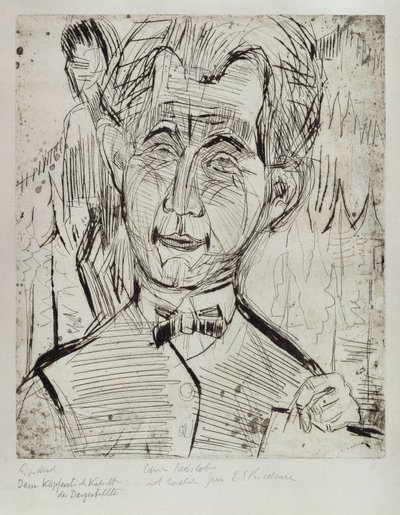 Porträtt av dr Redslob av Ernst Ludwig Kirchner