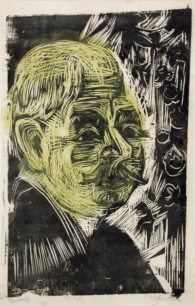 Porträtt av Dr Spengler, 1919 av Ernst Ludwig Kirchner