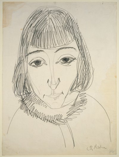 Porträtt av Erna av Ernst Ludwig Kirchner