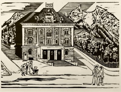 Postkontor i Davos av Ernst Ludwig Kirchner