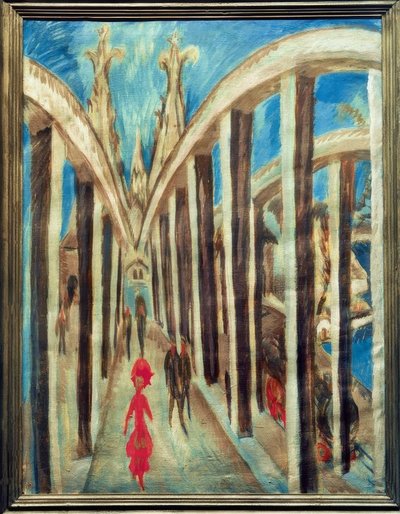 Rhenbron nära Köln av Ernst Ludwig Kirchner
