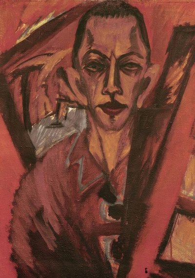 Självporträtt av Ernst Ludwig Kirchner