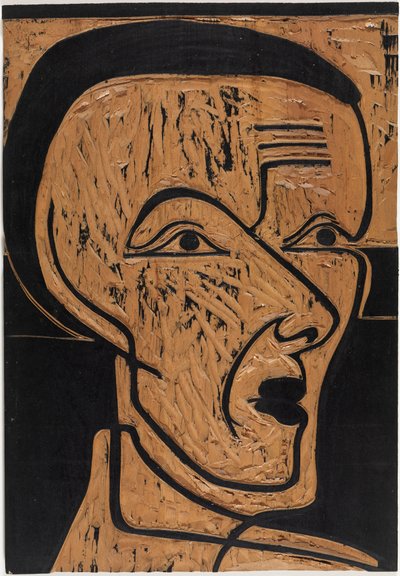 Självporträtt, teckningsblock av Ernst Ludwig Kirchner