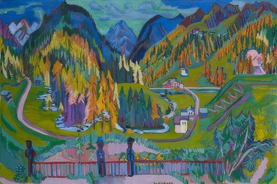 Sertigdalen på hösten. 1925-26 av Ernst Ludwig Kirchner