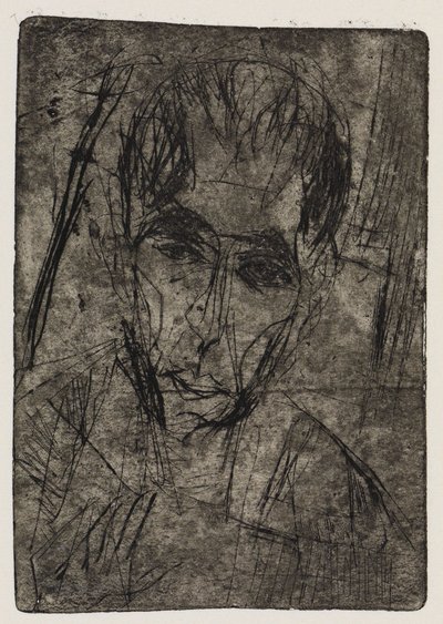 Vägkurva/Porträtt av Wilhelmine Julow I av Ernst Ludwig Kirchner