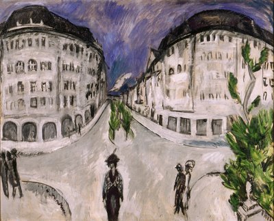 Gatan vid Schöneberg City Park av Ernst Ludwig Kirchner