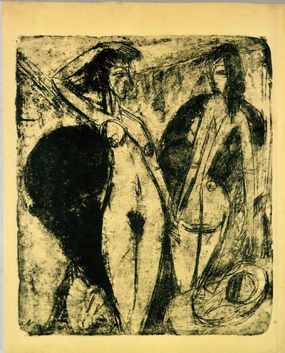 Dansande nakna figurer av Ernst Ludwig Kirchner