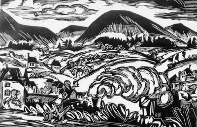 Taunus landskap av Ernst Ludwig Kirchner
