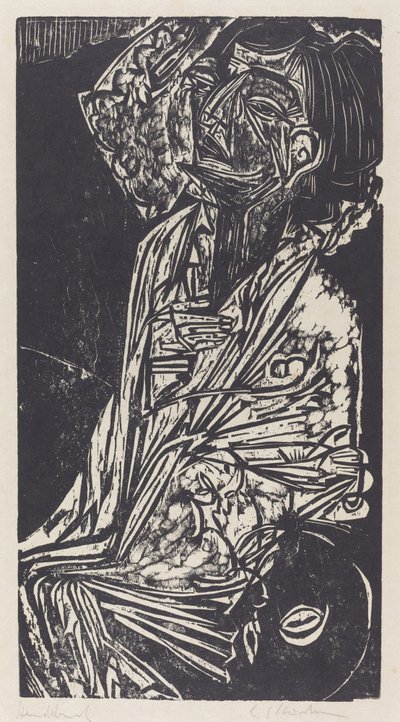 Professor Goldsteins fru av Ernst Ludwig Kirchner