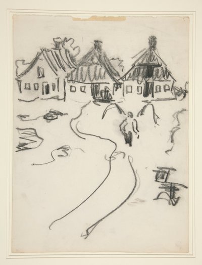 Tre hus av Ernst Ludwig Kirchner