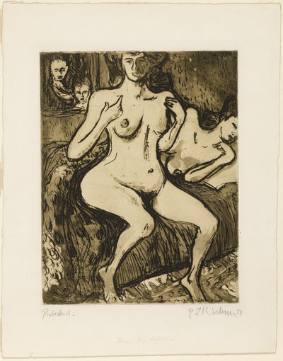 Två systrar av Ernst Ludwig Kirchner