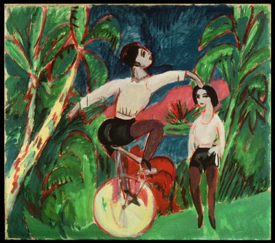 Enhjuling förare av Ernst Ludwig Kirchner