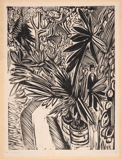 Växthus. Jena av Ernst Ludwig Kirchner