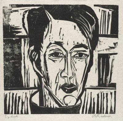 Wehrlin, Framåtvänd av Ernst Ludwig Kirchner