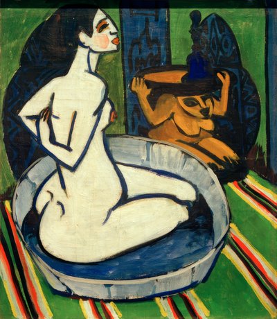 Kvinnlig agera i badkaret av Ernst Ludwig Kirchner