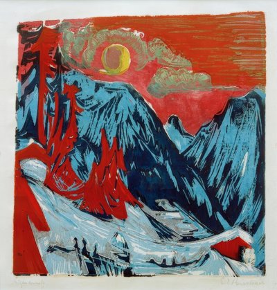 Vinter mun natt av Ernst Ludwig Kirchner