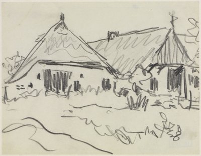 Två bondgårdar på Fehmarn av Ernst Ludwig Kirchner