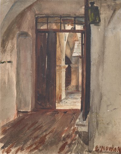 Hall och innergård av Ernst Nowak