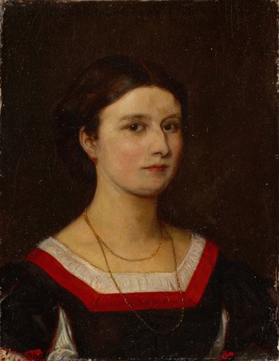 Porträtt av Luise Bachofen-Burckhardt av Ernst Stückelberg