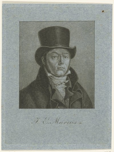 Porträtt av Jacob Ernst Marcus av Ernst Willem Jan Bagelaar