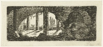 Ruinerna av Fort Sint-Pieter nära Maastricht av Ernst Willem Jan Bagelaar