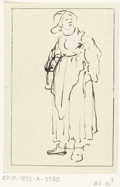 stående bondhustru av Ernst Willem Jan Bagelaar