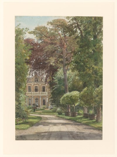 Utsidan av Spaarnhout av Ernst Witkamp (signed by artist)