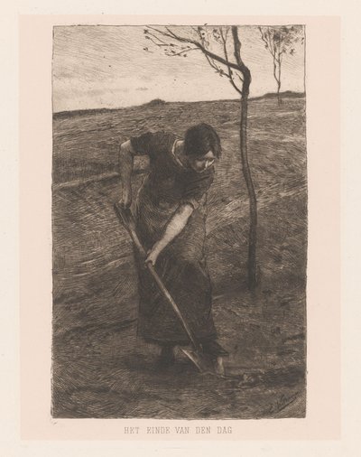 Kreativ kvinna av Ernst Witkamp (signed by artist)