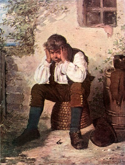 Bothered (färglitografi) av Erskine Nicol