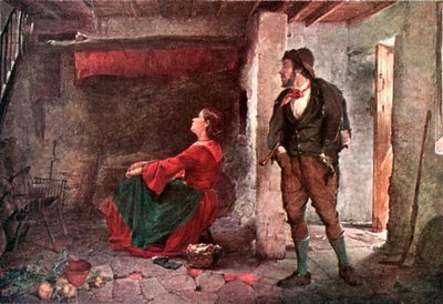 "Provocera mig inte" (färglitografi) av Erskine Nicol