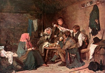 Praktexemplar och spets (färglitografi) av Erskine Nicol