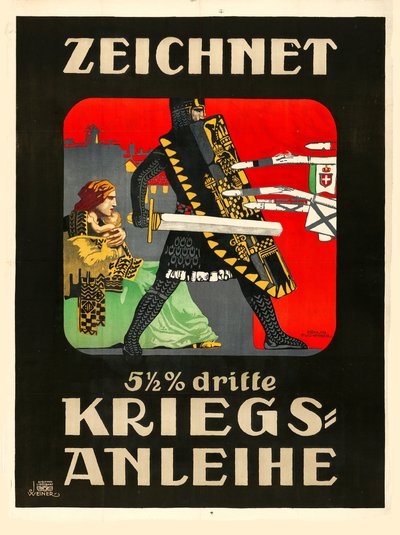Prenumerera på det tredje krigslånet!, 1915. av Erwin Puchinger