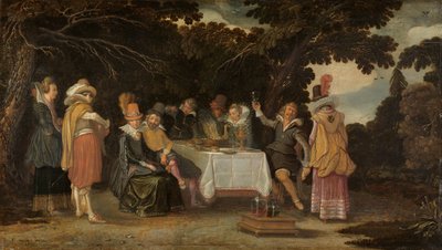 En friluftsfest av Esaias van de Velde