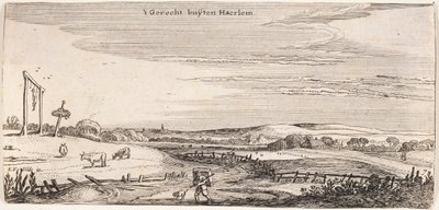 Galgebakke nära Haarlem av Esaias van de Velde