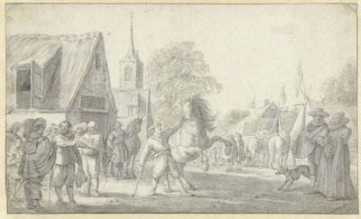 Hästmarknad av Esaias van de Velde