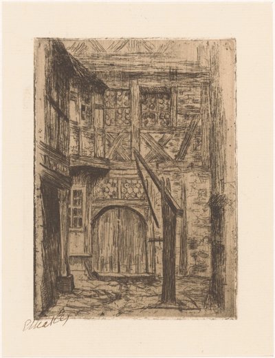 Rothenburg (originaltitel på objekt) av Etha Fles (signed by artist)