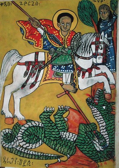 W.951 fol.78r St. George and the Dragon, från 