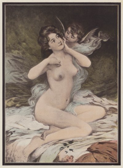 Budskap om kärlek (färg litho) av Etienne Albert Eugene Joannon Navier