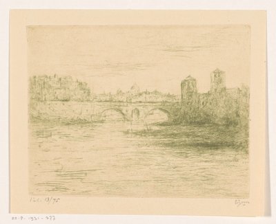 Tibern, Rom av Etienne Bosch (signed by artist)