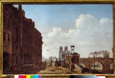 Kejsar Napoleon I (1769-1821) på besök i Halle a l