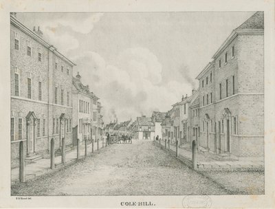 Tamworth - Cole-hill: litografi, nd [1796-1865] av Etienne Bruno Hamel