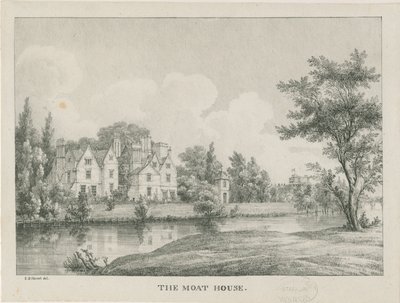 Tamworth - The Moat House: zincograph, nd [1796-1865] av Etienne Bruno Hamel