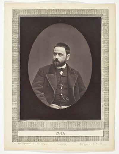 Émile Zola (fransk romanförfattare, dramatiker och journalist, 1840-1902) av Etienne Carjat