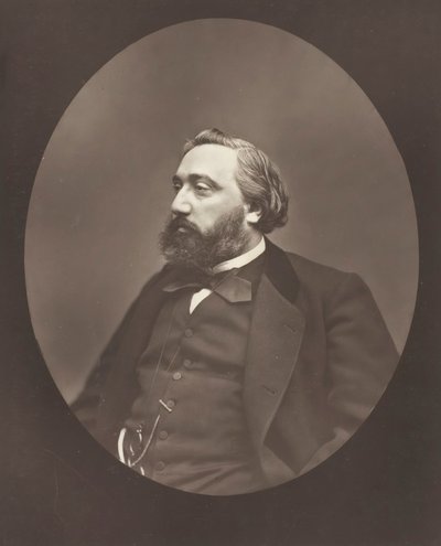 Gambetta, c. 1876. av Etienne Carjat
