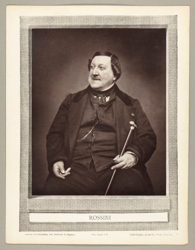 Gioachino Antonio Rossini (italiensk tonsättare, 1792-1868) av Etienne Carjat