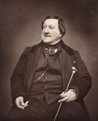 Gioachino Antonio Rossini italiensk kompositör, 1792-1868, 1862. av Etienne Carjat